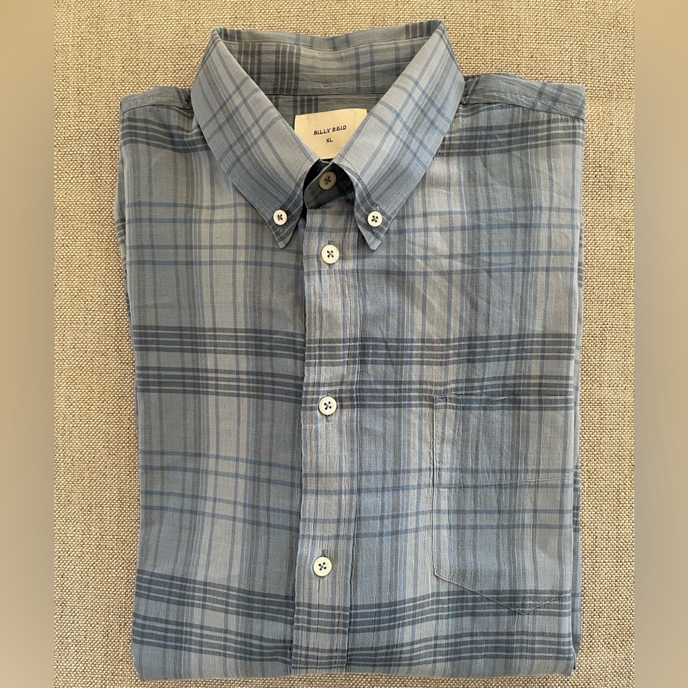 Billy Reid Standard Check Print Button Down Colla… - image 5